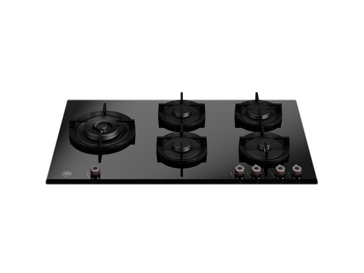 Gaskookplaat 90 cm gas op glas Bertazzoni, Witgoed en Apparatuur, Kookplaten, Inbouw, 5 kookzones of meer, Nieuw, Gas, Verzenden