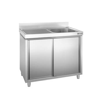 GGM Gastro | Spoelkast PREMIUM - RVS - 1000x600mm - met 1 |, Verzenden, Nieuw in verpakking, RVS Meubilair