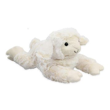 Inware pluche lammetje knuffel - wit - liggend - 28 cm, Verzenden, Nieuw