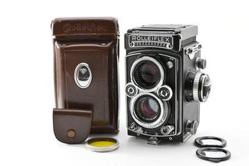 Rolleiflex 3.5E 6x6 with Planar 3.5/75mm | Twin lens reflex, Nieuw