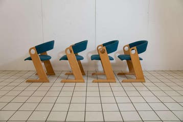 Skovby Møbelfabrik eethoek met vier stoelen, Ophalen of Verzenden, Nieuw