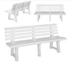 Tuinbank Orchidea Wit 145x49x74cm (Tuinbanken-Tuinsets), Tuin en Terras, Verzenden, Nieuw