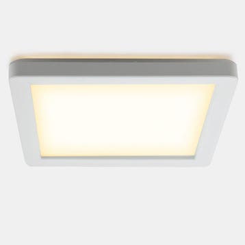 Witte badkamer plafondlamp Shivani, vierkant, IP44, 15W,, Ophalen of Verzenden, Nieuw