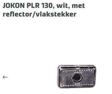 Jokon Jokon PLR 130 wit reflector/vlakstekker, Ophalen of Verzenden, Nieuw