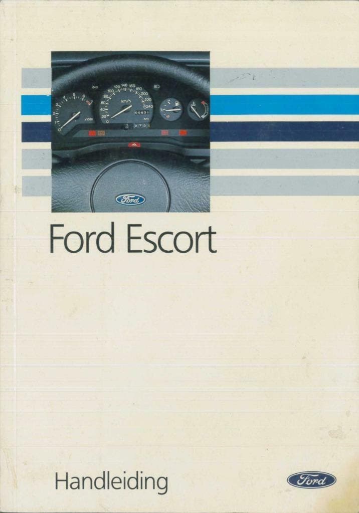 1991 Ford Escort Instructieboekje Handleiding Nederlands!, Auto diversen, Handleidingen en Instructieboekjes, Verzenden