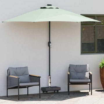 vidaXL Parasolvoet 25 kg Zwart Graniet Rechthoekig, Verzenden, Nieuw, Minder dan 1 meter, Parasolvoet