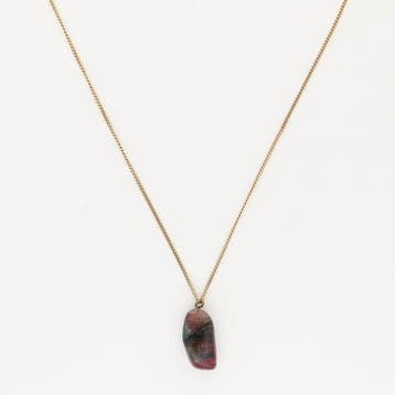 Ketting met hanger - 14 karaat Geel goud - Toermalijn
