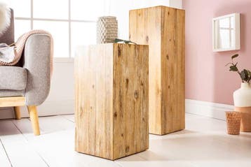 Massief houten decoratieve kolom COLUMNA 75cm acacia teak, Ophalen of Verzenden, Nieuw