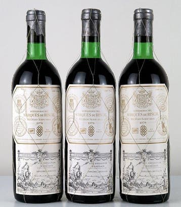 1978 Marqués de Riscal - Rioja Reserva - 3 Flessen (0.75, Nieuw