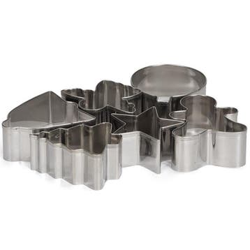 Patisse Uitsteekvormpjes Kerst RVS Set/6, Verzenden, Nieuw