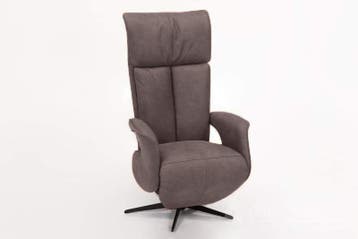 Relaxfauteuil Uitgeest - relaxfauteuils - Taupe, Huis en Inrichting, Nieuw, Stof
