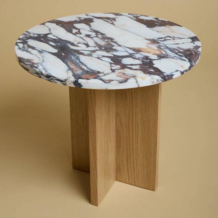Lebanto - Bijzettafel - Sherman - Calacatta Viola, Antiek en Kunst, Kunst | Designobjecten