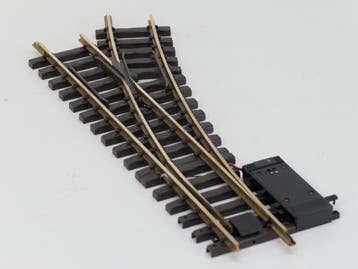 LGB 16050 Digitaal Elektr.Weiche  rechts, R3,22.5 Grad, Ophalen of Verzenden, Gebruikt, Rails, LGB