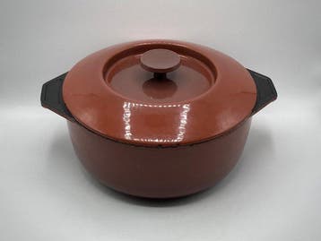 Braadpan - bron, Emaille
