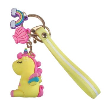 Fako Bijoux - Sleutelhanger Eenhoorn / Unicorn - Siliconen -, Verzenden, Nieuw
