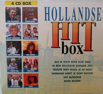 Hollandse Hitbox - 4 Cd Box, Verzenden, Nieuw in verpakking