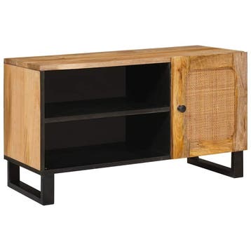 vidaXL TV-kast Bruin 80 x 33 x 46 cm Massief Mango Hout, Verzenden, Nieuw