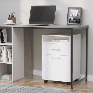 Wit Archiefkastje op Wielen met Lade, Deur en Open Vak, Verzenden, Nieuw