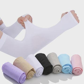 Zomer Arm Sleeves met UV Bescherming - Ademend IJs Zijde, Vi, Verzenden, Nieuw