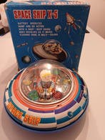 Modern speelgoed - Blikken speelgoed - 3735 Space Ship X-5,, Antiek en Kunst, Antiek | Speelgoed