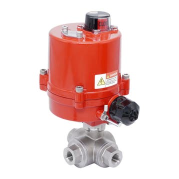 Rp 1/4 L-Port 3-Weg RVS Elektrische Kogelkraan 12 V AC/DC, Verzenden, Nieuw