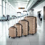 Kofferset 4-delig met harde schaal - champagne, Verzenden, Nieuw