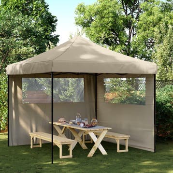 Tuintent 3x3m met zijwanden - Laatste Stuk! - Retourdeal, Opvouwbaar, Partytent, Minder dan 4 meter, Zo goed als nieuw