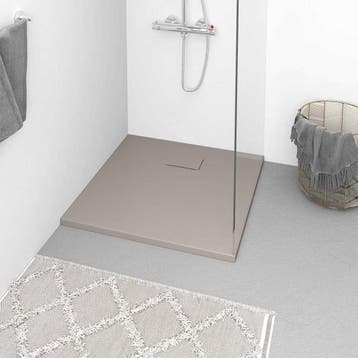 vidaXL Douchebak 90x90 cm SMC bruin, Verzenden, Nieuw