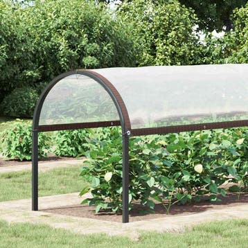 vidaXL Plantenafdekking met zeilringen 2x5 m polyethyleen, Verzenden