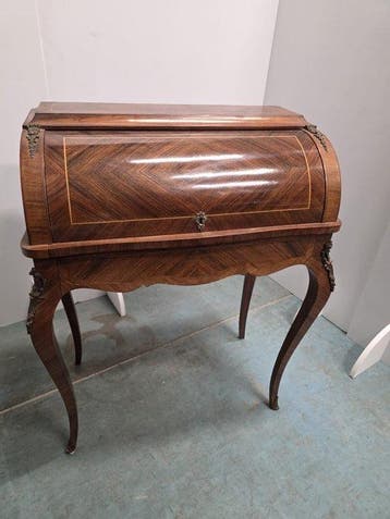 Schrijftafel - Hout - rolbureau