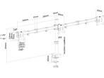 Neomounts FPMA-D550D3 - Bureaumount - 3 monitoren tot 27 -, Computers en Software, Monitoren, Verzenden, Zo goed als nieuw, Neomounts