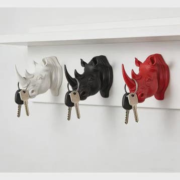 Creatieve Neushoornkop Wandhaak: Stijlvolle Sleutelhanger &, Verzenden, Nieuw