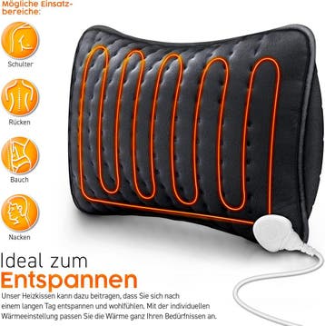 Warmtekussen - Elektrisch kussen - 40x30 cm - Donkergrijs -, Verzenden, Zo goed als nieuw