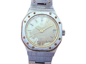 Veiling - Junghans | Vintage Quartz Horloge in Genta Stijl