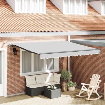 vidaXL Elektrisch zonnescherm frame met led en sensor 3 x, Verzenden, Nieuw