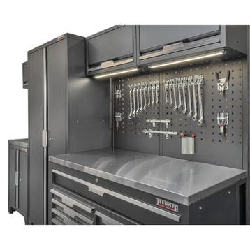 RVS werkblad voor premium zwart kastenserie – afm. 136 x 61, Ophalen of Verzenden, Nieuw