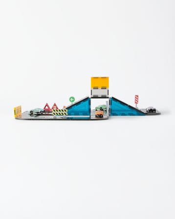 HEMA Magnetische bouwtegels autobaan, Kinderen en Baby's, Verzenden, Nieuw