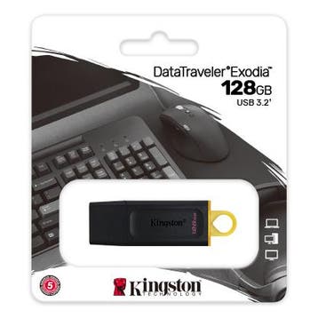 MediaHolland® 128GB Kingston DataTraveler Exodia USB 3.2, Verzenden, Nieuw, Kingston
