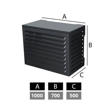 Airco en warmtepomp omkasting small RAL7024 antraciet, Verzenden, Nieuw in verpakking