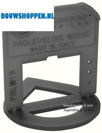 Tegel Level Clips 3 mm zak á 200 stuks, Ophalen of Verzenden, Nieuw