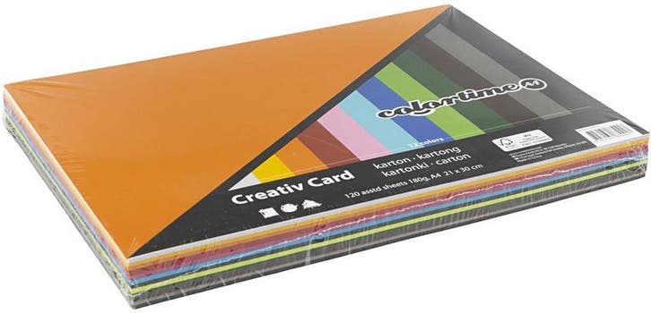 CC Gekleurd Karton A2 180 gr 20 vel, Hobby en Vrije tijd, Knutselen, Nieuw, Ophalen of Verzenden
