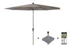 Platinum Riva parasol 3 m. rond - Premium - Havanna + voet +, Tuin en Terras, Tuinsets en Loungesets, Verzenden, Nieuw, Overige materialen
