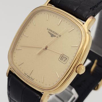 Longines - Cushion case quartz date - Zonder minimumprijs -
