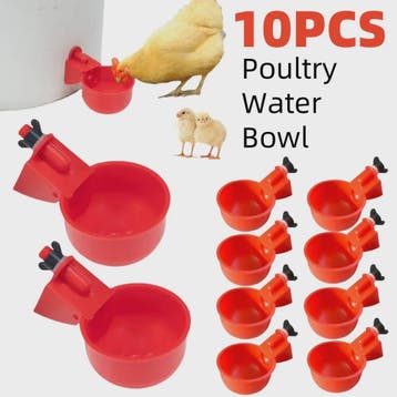 Automatische Drinkbakjes voor Kippen en Watervogels - Set va, Dieren en Toebehoren, Pluimvee