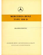 1956 MERCEDES BENZ 180 D INSTRUCTIEBOEKJE NEDERLANDS