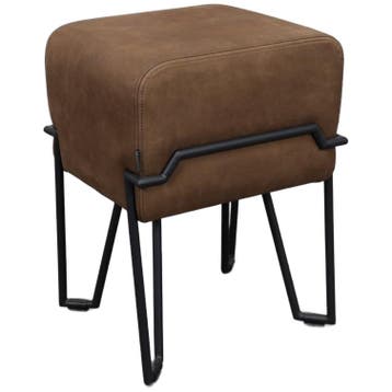Low Stool Bokk In Leather By Ka-lai Chan For Puik Design -, Huis en Inrichting, Ophalen of Verzenden, Zo goed als nieuw