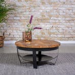 Salontafel Balarz Junior ø70cm | Mangohout OP VOORRAAD, 50 tot 100 cm, Mangohout, Rond, Nieuw