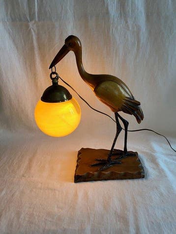 Tafellamp - Opaline glas, Antiek en Kunst, Antiek | Lampen