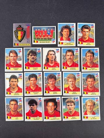 1994 Panini USA 94 World Cup, Belgium: complete team, Nieuw
