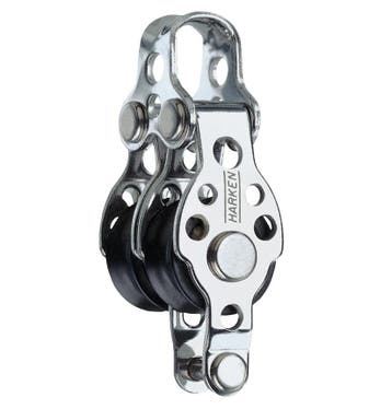 Harken 2-Schijfsblok 16mm met Hondsvot, Watersport en Boten, Ophalen of Verzenden, Nieuw